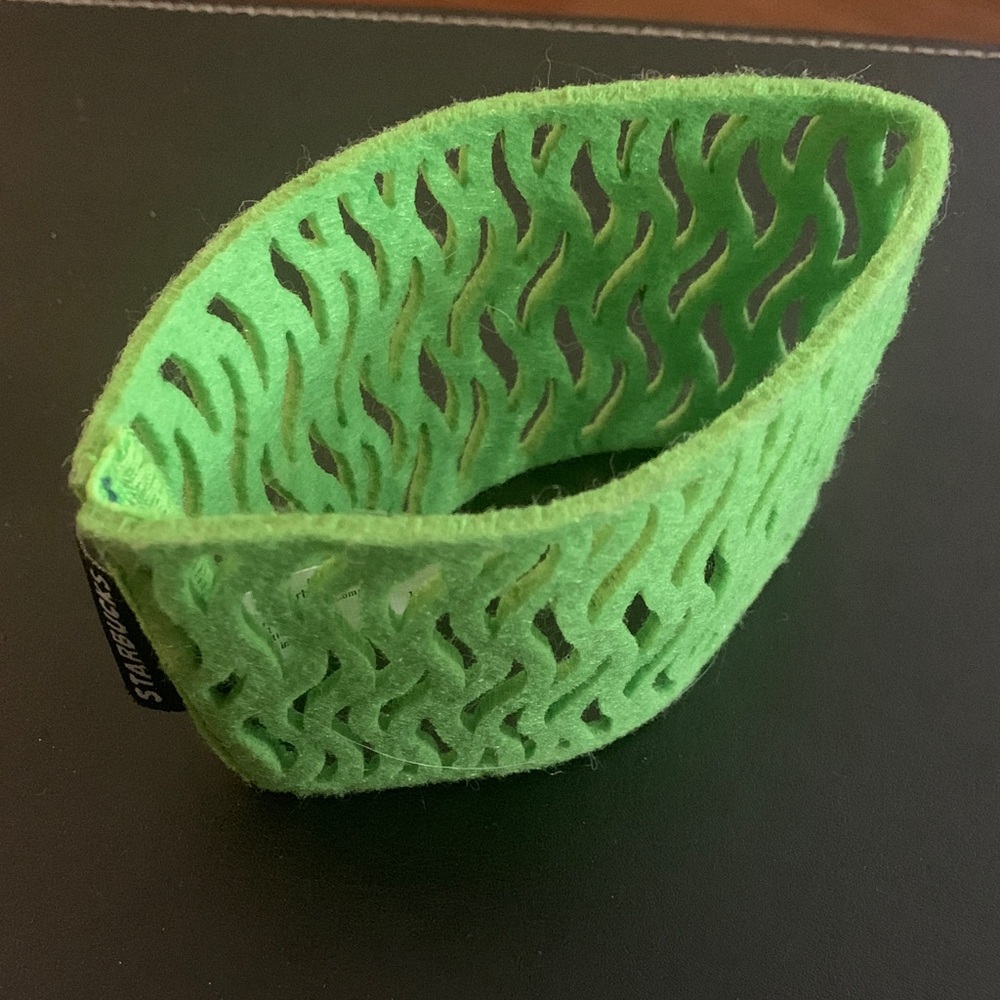 Starbucks Vibrant Green Cup Sleeve